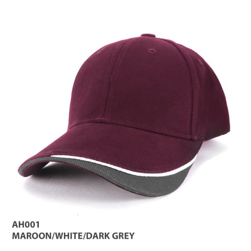 AH Maroon White Dark-Grey