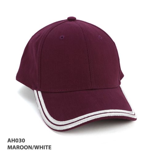 AH Maroon White