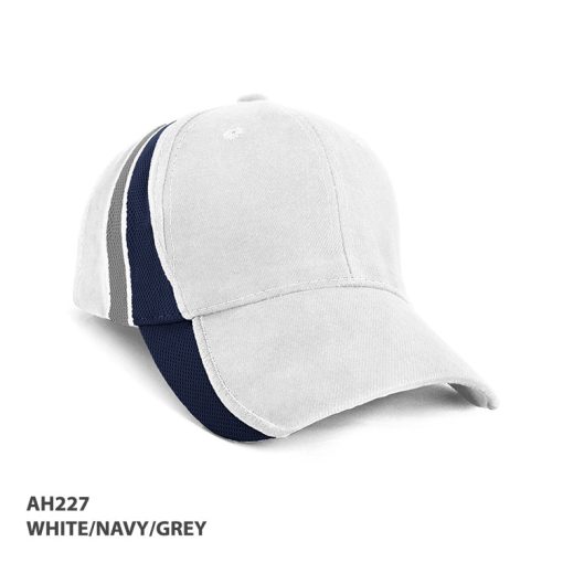 AH White Navy Grey